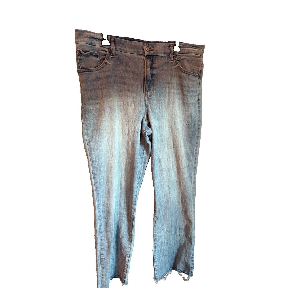 Express Women’s Jeans Size L Short 12/14/16  High Rise Ultra Hyper Stretch Crop